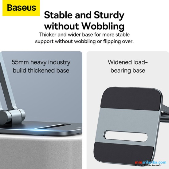 Baseus Desktop Biaxial Foldable Metal Stand (for Phones) Grey